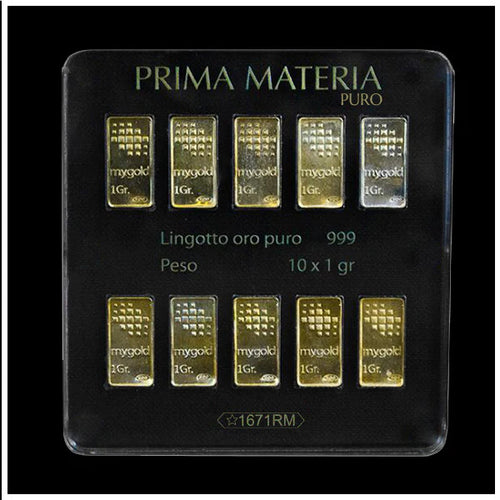 Lingotti in Oro 10gr. 999 in blister