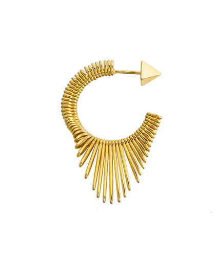 Orecchino pendente singolo con elementi mobili | Peruffo Jewelry