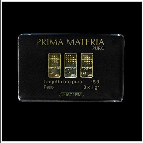 Lingotti in Oro 3gr 999 in blister