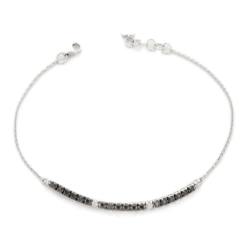 Bracciale Buoncore Iª Misura con Diamanti Bianchi e Neri