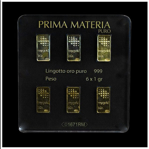 Lingotti in Oro 6gr 999 in blister