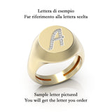 Anello Artlinea chevalier in oro 18 kt