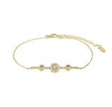 Bracciale Artlinea con riviera in oro 18kt e diamanti bianchi naturali