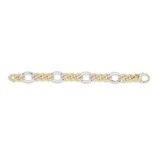 Artlinea bracciale in oro giallo e bianco 18kt