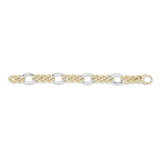 Artlinea bracciale in oro giallo e bianco 18kt