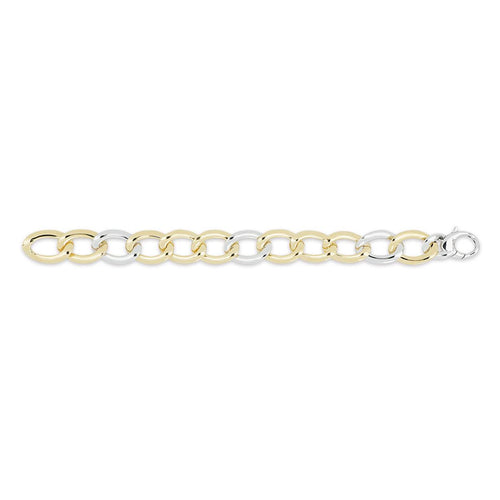 Bracciale in oro giallo e bianco 18kt