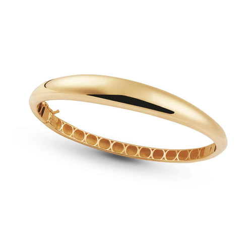 Artlinea Bracciale rigido a schiava bombato in oro giallo 18kt