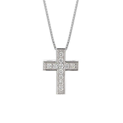 Artlinea collana Croce in oro 18kt