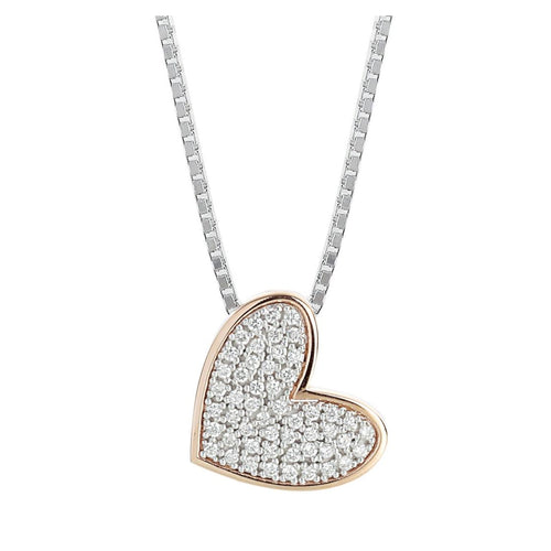 Collana Cuore In Oro e Diamanti
