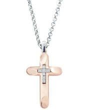 Carica l'immagine nel visualizzatore di Gallery, Collana croce con Diamanti
