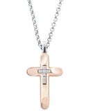 Collana croce con Diamanti