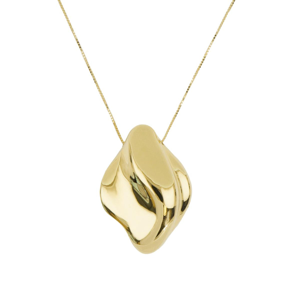 Collana in oro 18kt con finitura lucida gialla