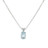 Collana in acquamarina e diamanti
