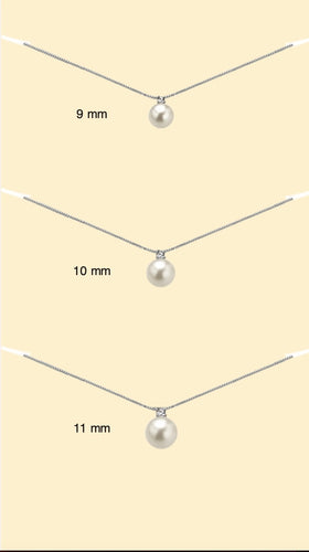 COLLANA PERLA AUSTRALIANA E DIAMANTE