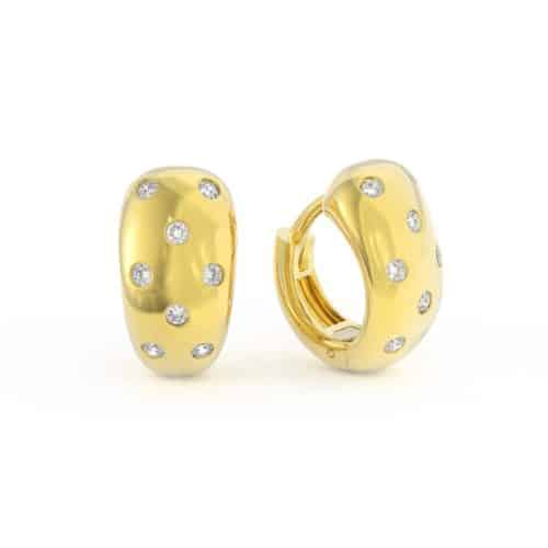 Orecchini in oro 18kt con diamanti