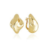 Orecchini in oro 18kt con finitura lucida gialla