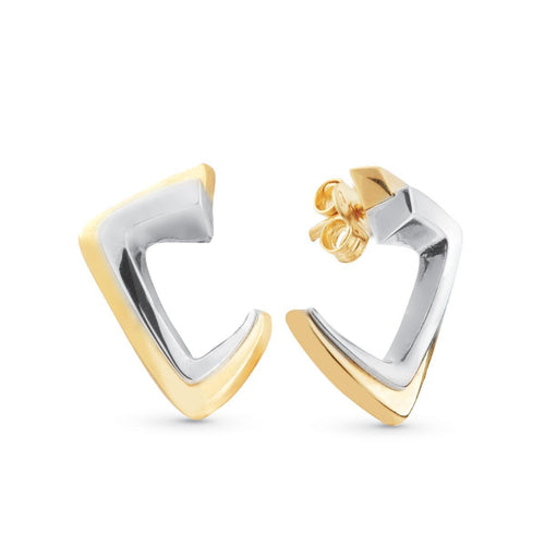 Artlinea Orecchini in oro bicolore lucido 18kt