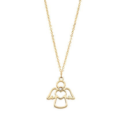 Girocollo in Oro giallo 375‰ con zircone bianco