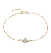 Carica l'immagine nel visualizzatore di Gallery, Bracciale in Oro giallo 375‰ con smalto glitter