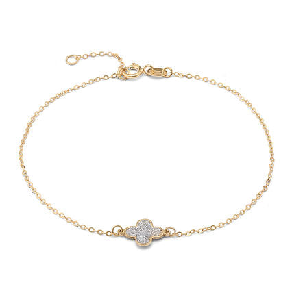 Bracciale in Oro giallo 375‰ con smalto glitter