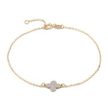 Bracciale in Oro giallo 375‰ con smalto glitter