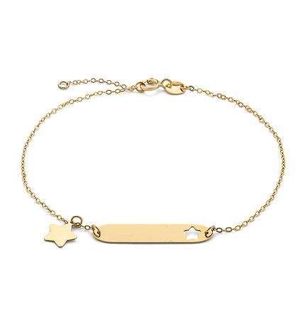 Bracciale in Oro giallo 375‰ stella