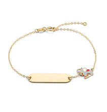 Carica l'immagine nel visualizzatore di Gallery, Bracciale in Oro giallo 375‰ con smalto