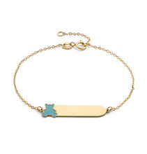 Carica l'immagine nel visualizzatore di Gallery, Bracciale in Oro giallo 375‰ con smalto
