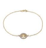 Bracciale in Oro giallo 375‰ con smalto glitter