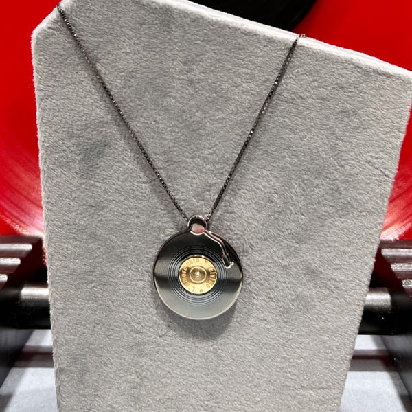 Collana Argento925/Rutenio e Oro18kt