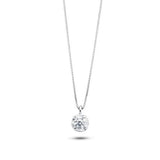 Girocollo Luce in Oro 750% e Zircone Bianco Ø4