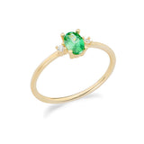 Anello in Oro giallo 375‰ con cristallo peridot