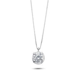 Girocollo Luce in Oro 750% e Zircone Bianco Ø6