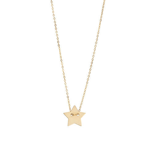 Girocollo in Oro Giallo 375‰ con Ciondolo Stella