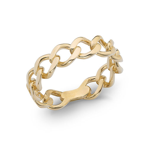 Anello in Oro Giallo 375‰ a catena