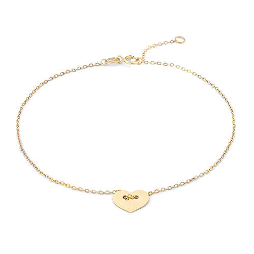 Bracciale in Oro Giallo 375‰ con Cuore