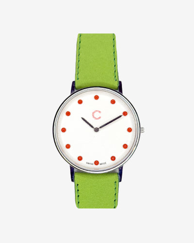 Orologio Corallium quadrante bianco