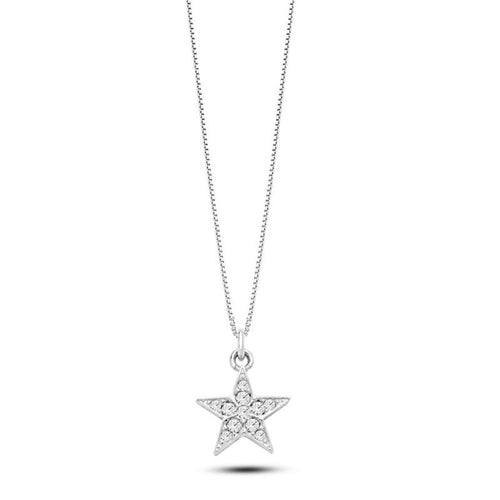 Girocollo Stella in Oro e Zirconi