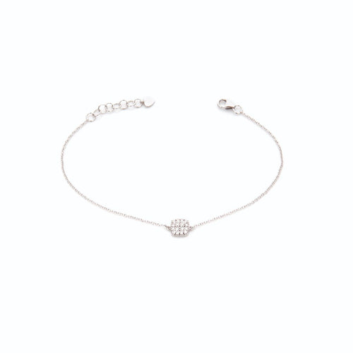 Bracciale Buonocore Square 4ª Mis. con Diamanti Bianchi