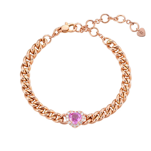 Bracciale Buonocore Oro Rosa Zaffiro