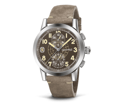 Eberhard Orologio tazio nuvolari legend brown helmet