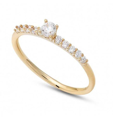 Anello Ambosia con Zirconi
