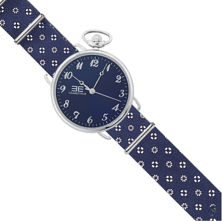 Orologio Calabritto28 Classic Slim Q Blue 40mm Elvido Campaniello Gioielli